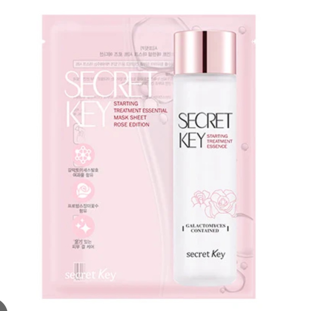 🌹FREE w/purchase Hydrating secret key Treatment sheet mask Essence rose k beauty